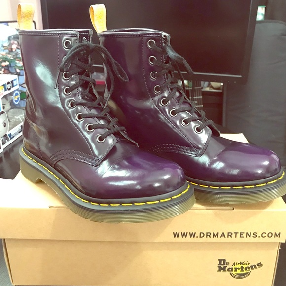 purple vegan dr martens